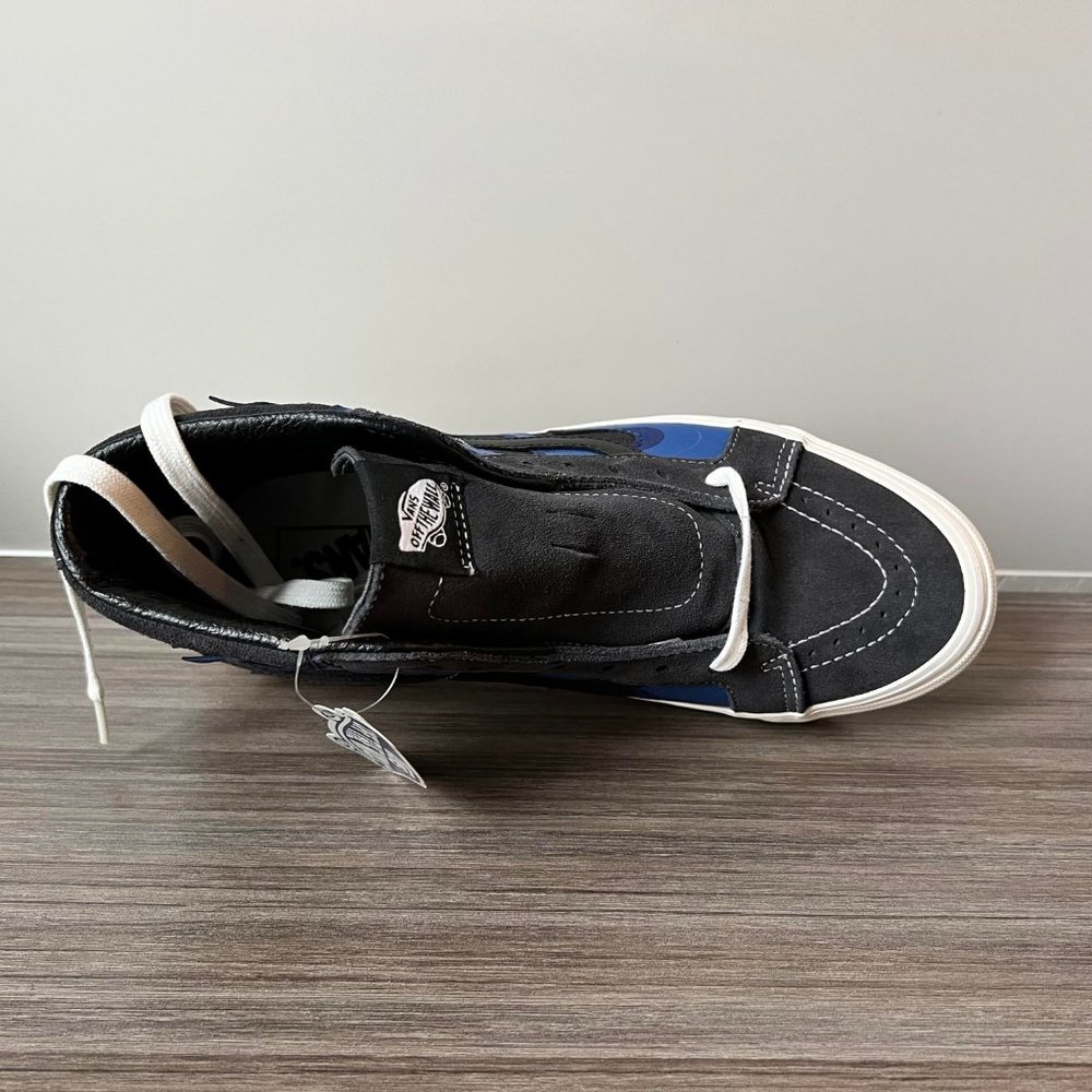 Vans Anaheim Factory SK8-Hi 38 DX Skate Shoes Men's Black Layered Blue Flame - Picture 8 of 16